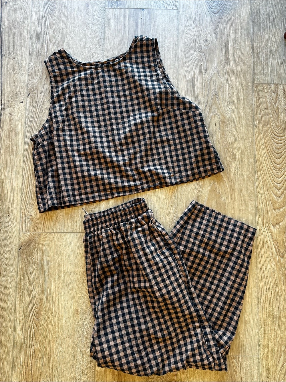 Women’s Gingham 2-piece Set
